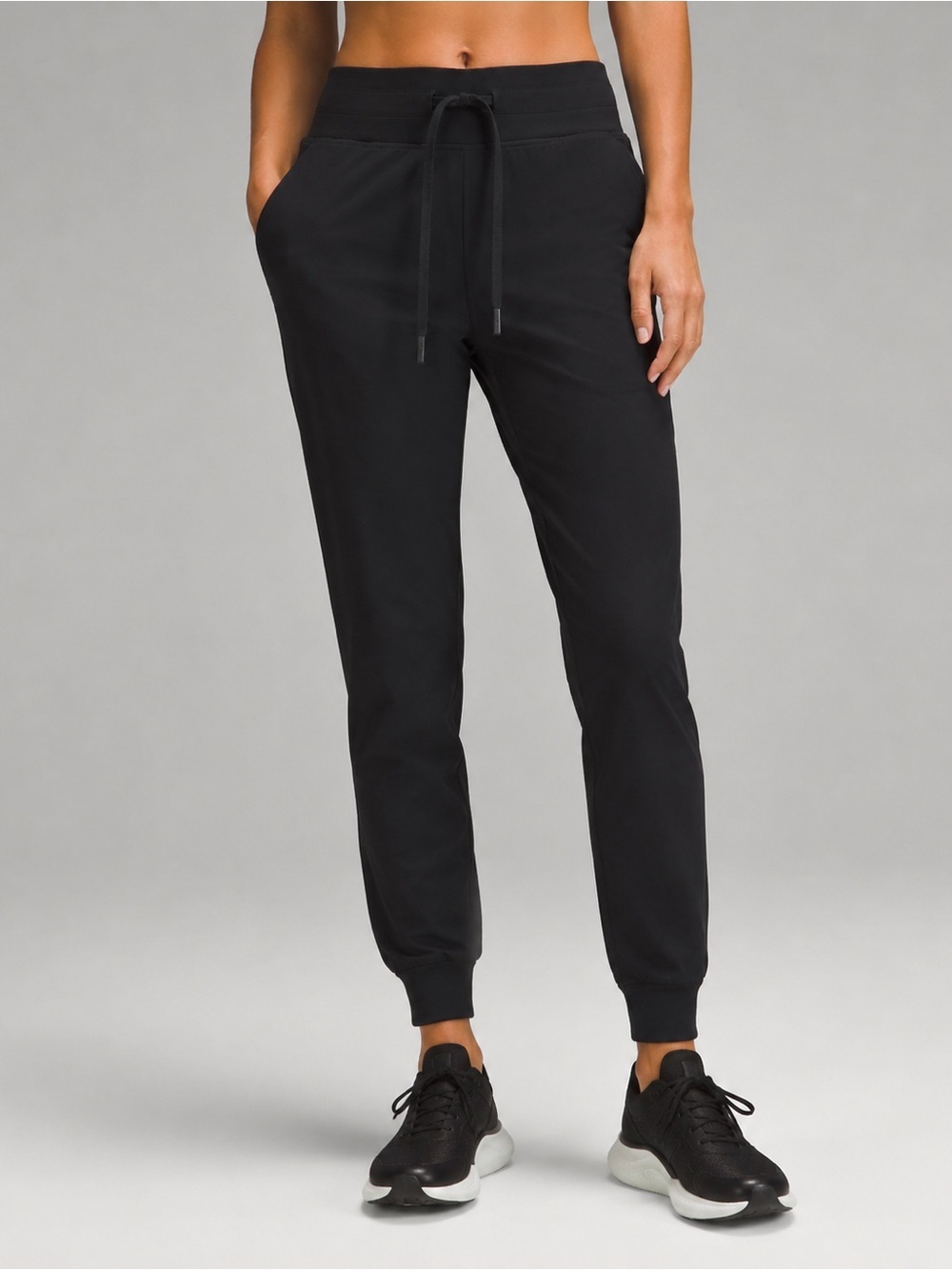 Lululemon Stretch High-Rise Jogger Black Size 2 Luxtreme Drawstring Pants